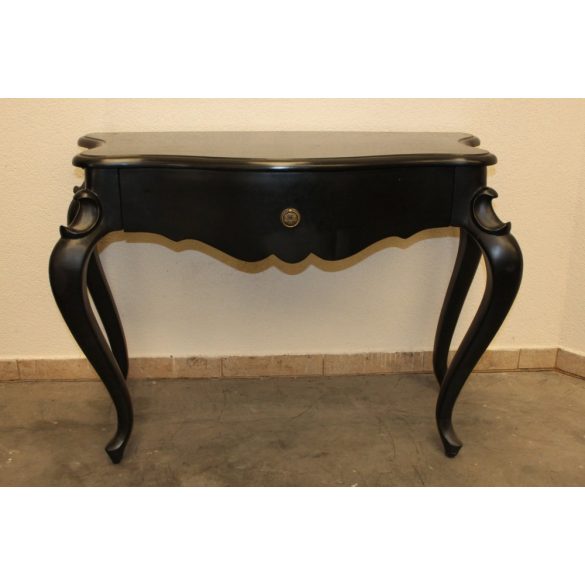 Barokk stílusú fekete konzolasztal!