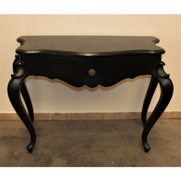 Barokk stílusú fekete konzolasztal!