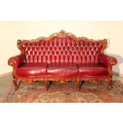 Chesterfield neobarokk bőr kanapé