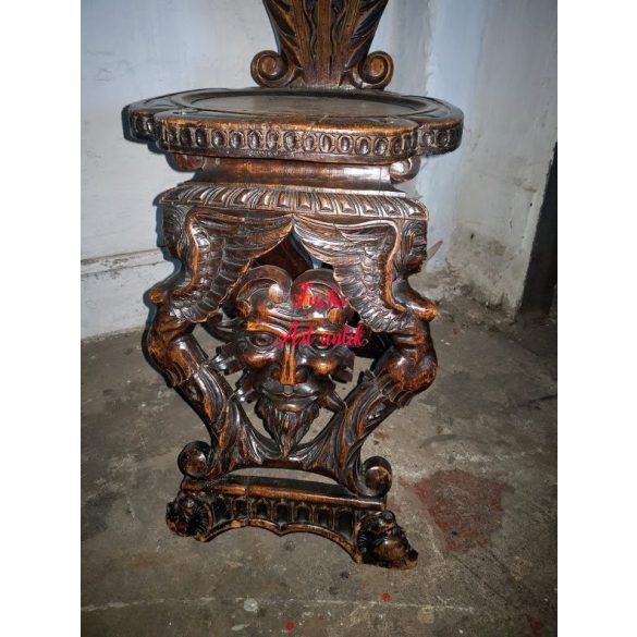 Nagyon régi,antik sgabello Olasz reneszánsz szék