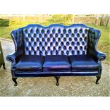 Gyönyörű chesterfield Queen Anne stílusú ülőgarnitúra