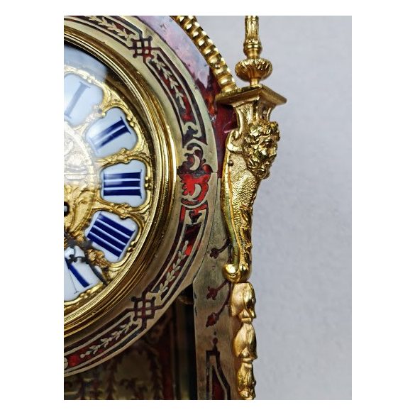 Gyönyörű antik restaurált Francia Boulle kastély óra