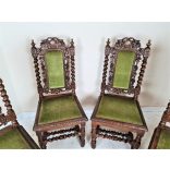 Nagyon szép antik reneszánsz stílusú, dúsan faragott székek 