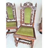 Nagyon szép antik reneszánsz stílusú, dúsan faragott székek 