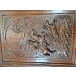 Antik ónémet tömör fa tálalószekrény 