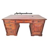 A311 Tömör mahagóni dupla (iker)íróasztal