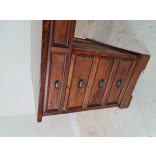 A311 Tömör mahagóni dupla (iker)íróasztal