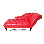 Gyönyörű eredeti chesterfield bőr kanapé, szófa