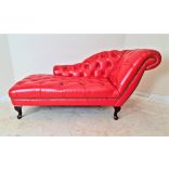 Gyönyörű eredeti chesterfield bőr kanapé, szófa