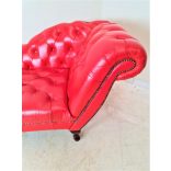 Gyönyörű eredeti chesterfield bőr kanapé, szófa