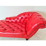 Gyönyörű eredeti chesterfield bőr kanapé, szófa