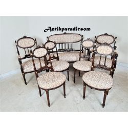 Nagyon szép kis 7-db-os Francia szalongarnitúra