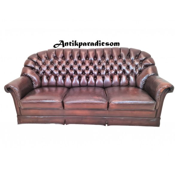 Chesterfield bőr kanapé