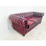 Gyönyörű eredeti chesterfield bőr kanapé