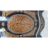 Gyönyörű antik boulle márványlapos komód