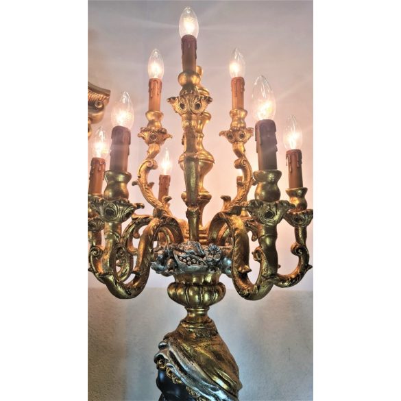 Gyönyörű barokk rokokó blackamoor lámpák