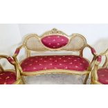 Aranyozott barokk  szalongarnitúra