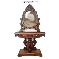 Faragott stíl konzolasztal tükörrel