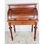 Antik íves elejű kis írószekreter