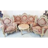 Velencei barokk rokokó dúsan faragott ülőgarnitúra