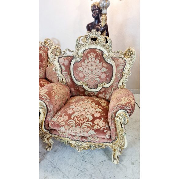 Velencei barokk rokokó dúsan faragott ülőgarnitúra