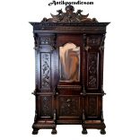 Antik,dúsan faragott reneszánsz stílusú előszobafal