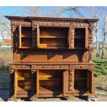 Antik, reneszánsz ,dúsan faragott étkezőgarnitúra (1800 vége)