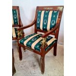 Gyönyörű empire stílusú ülőgarnitúra dohányzóasztallal