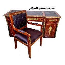   Gyönyörű empire stílusú íróasztal,hozzávaló székkel