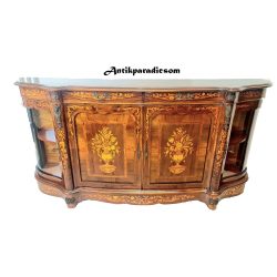 Gyönyörű oldalvitrines intarziás stil komód