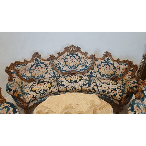 Dúsan faragott barokk rorkokó stílusú ülőgarnitúra