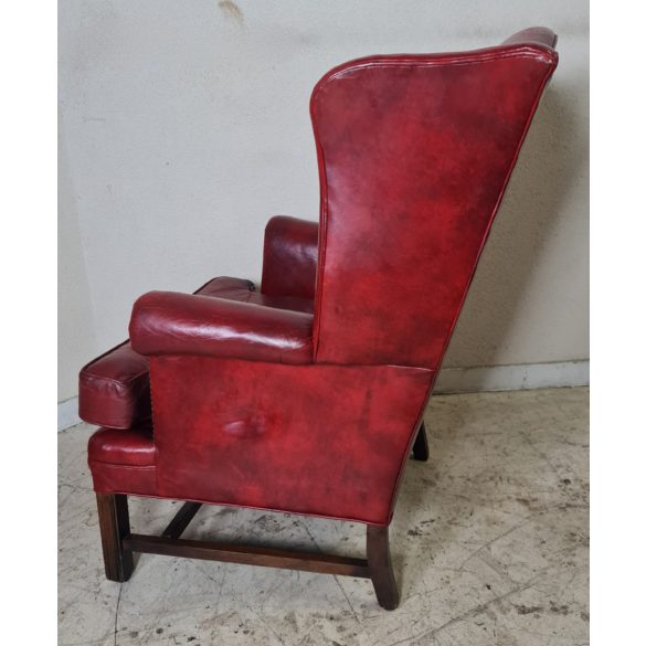 Antik  Angol chesterfield bőr fotel