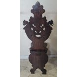 Antik, reneszánsz ,dúsan faragott "sgabello" szék.(Olasz reneszánsz)