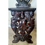 Antik, reneszánsz ,dúsan faragott "sgabello" szék.(Olasz reneszánsz)