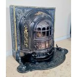 Antik öntöttvas kandallókályha