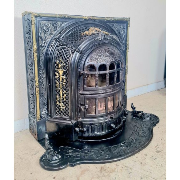 Antik öntöttvas kandallókályha