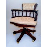 Chesterfield kapitányszék,íróasztalszék