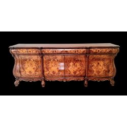 Hatalmas Olasz csodaszép intarziás hasas stil komód