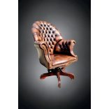 Chesterfield főnöki bőr forgószék,íróasztalszék