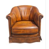 Antik  chesterfield klub bőr fotel