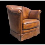 Antik  chesterfield klub bőr fotel