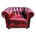 Eredeti chesterfield klub bőr fotel