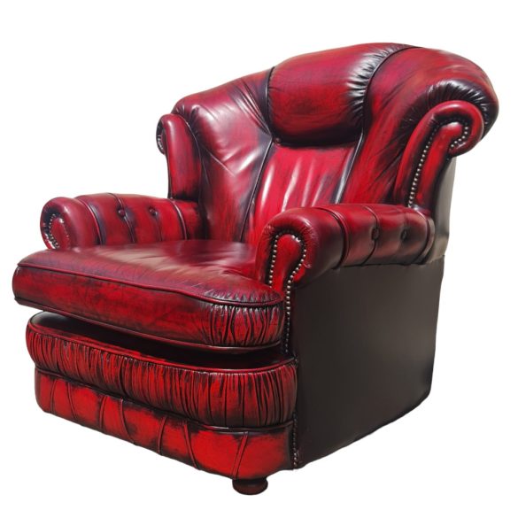 Eredeti Angol Chesterfield bőr fotel