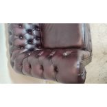  Eredeti Angol Chesterfield bőr club kanapé