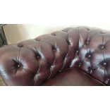  Eredeti Angol Chesterfield bőr club kanapé