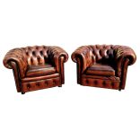 Eredeti Angol Chesterfield bőr club fotelek
