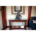 Gyönyörű empire márványlapos konzolasztal