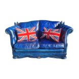 Eredeti Angol Chesterfield ülőgarnitúra 3-2-1+1puff