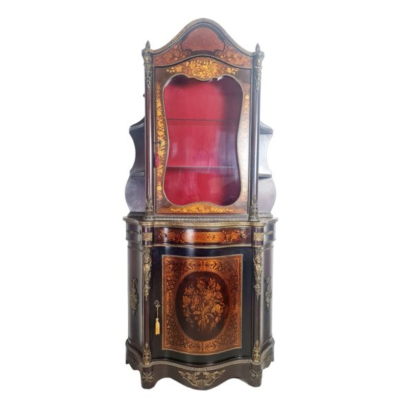 Csodaszép boulle stílusú vitrin