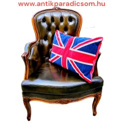 Chesterfield  neobarokk bőr fotel